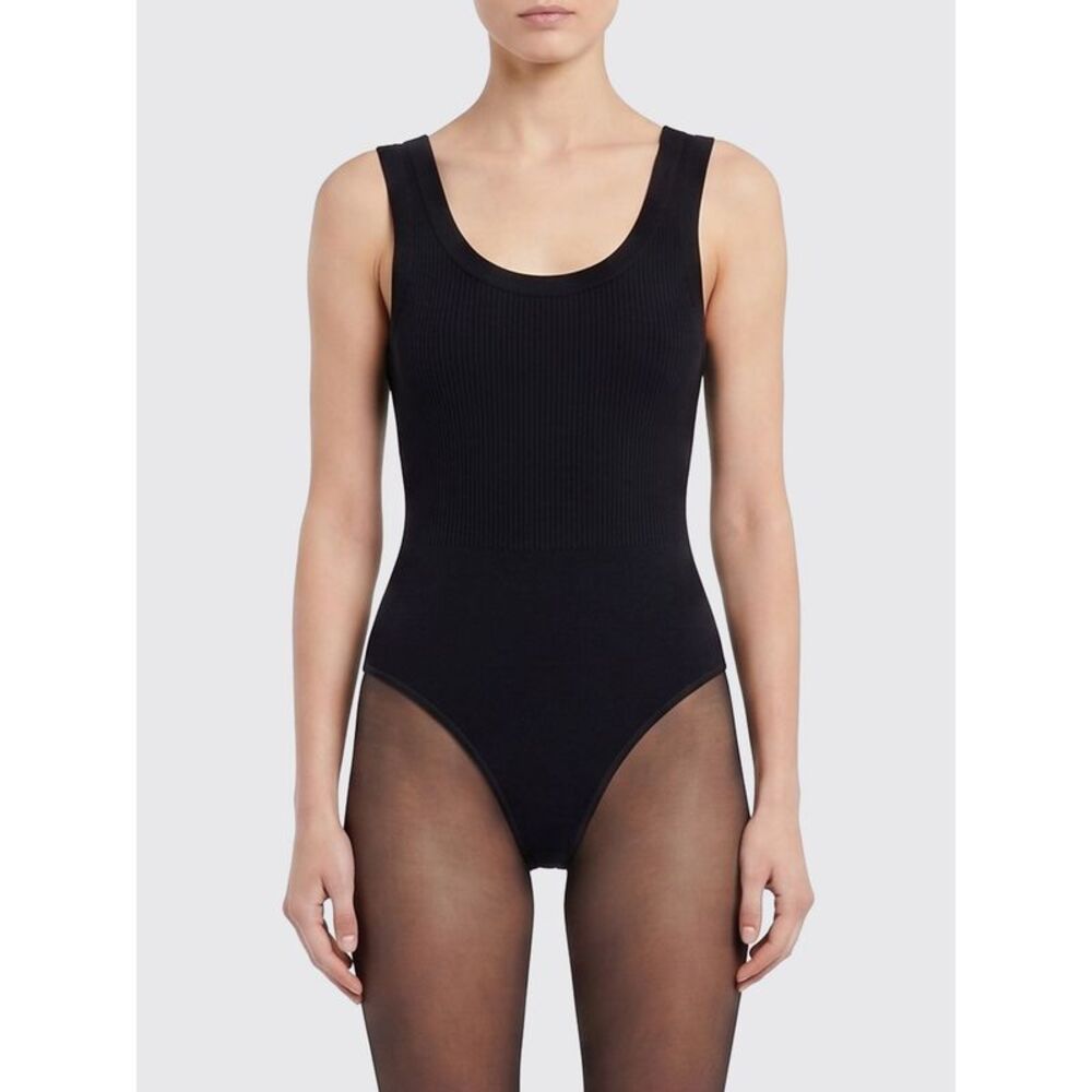 AlaiA Women Ribbed Viscose Bodysuit Alaia